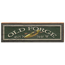 Old Forge New York Kayak Latitude Longitude Home Decor Art Print on Real Wood