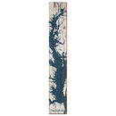 Chesapeake Bay Shabby Map Home Decor Art Print on Real Wood