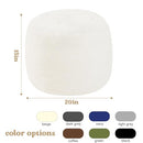 Stuffed Round Pouf Ottoman, 20"x15" Corduroy