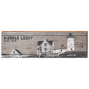Nubble Lighthouse Home Decor Art Print on Real Wood