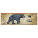 Black Bear, Gatlinburg, Tennessee Wooden Sign | Wall Art Print on Real Wood 
