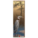I Heart Saipan Blue Heron Home Decor Art Print on Real Wood