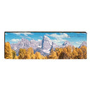Grand Teton Mountain Range Home Decor Art Print on Real Wood