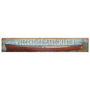 Lake Martin, Alabama Canoe Welcome Wooden Sign | Wall Art Print on Real Wood