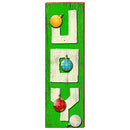 Joy with Balls Green B/G Home Decor Art Print on Real Wood