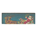 Santa Americana Home Decor Art Print on Real Wood