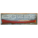 Welcome to Lake Hartwell Home Decor Art Print on Real Wood