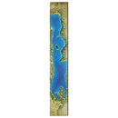 Budd Lake Map Home Decor Art Print on Real Wood