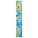 Jekyll Island Map Home Decor Art Print on Real Wood
