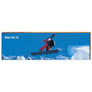 Winter Park Snowboarding Home Decor Art Print on Real Wood