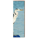 Heron Sideview Home Decor Art Print on Real Wood