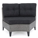 Outdoor U-Shaped 6 Seater Patio Sofa Set (Set of 6, without table)