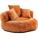 COOLMORE Lazy Sofa Durable Comfort Lounger High Back Bean Bag Chair Couch With Three Pillows for Adults and Kids, Indoor & Outdoor,  Single Gaming Sofa Chair For Bedroom,Office (Orange Chenille)