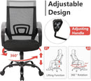 Ergonomic Black Office Chair With Lumbar Support And Mesh