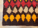 Shaggy Balouch Rug 3x4, Tribal Rug, Afghan Rug, Brown, Multicolor