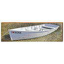 I Heart Saipan White Boat Home Decor Art Print on Real Wood