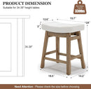 Comfortable Saddle Seat Bar Stools Set of Six