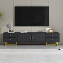 U-Can TV Stand for 65+ Inch TV, Entertainment Center TV Media Console Table, Modern TV Stand with Storage, TV Console Cabinet Furniture for Living Room(OLD SKU: WF530740AAB)