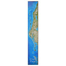Pinellas County Map Home Decor Art Print on Real Wood
