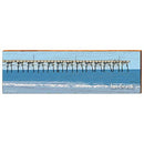 Jax Beach Florida Pier Home Decor Art Print on Real Wood