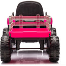 Ride on Tractor with Trailer,24V Battery Powered Electric Tractor Toy, 200w*2motor 1.86-4.97MPH/Remote Control,electric car for kids,Three speed adjustable,USB,MP3 ,Bluetooth,LED light, safety belt.