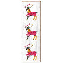 Floral Reindeer Home Decor Art Print on Real Wood