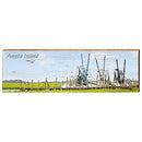 Amelia Island, Florida Wooden Shrimp Boat Sign | Wall Art Print on Real Wood