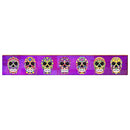 Day of The Dead Purple Horizontal Home Decor Art Print on Real Wood Each