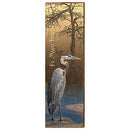 Ft. Myers Beach Blue Heron Sign Home Decor Art Print on Real Wood
