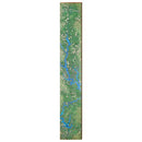 Lake Oconee Map Home Decor Art Print on Real Wood