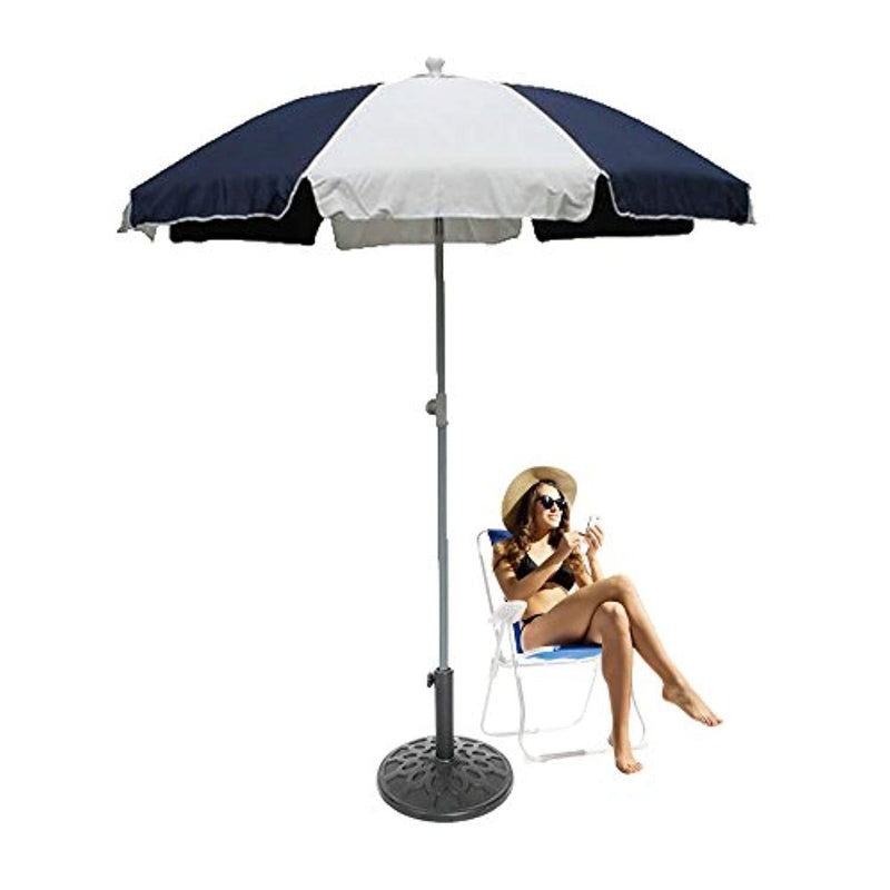 17-Inch Round Heavy Duty Outdoor Patio Umbrella Base Stand, Black