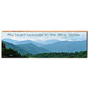 My Heart Belongs to The Blue Ridge Home Decor Art Print on Real Wood