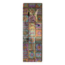 Coyote with Southwest Pattern Wooden Sign | Wall Art Print on Real Wood 