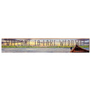 Welcome to Lake Wedowee Canoe Sunset Alabama Home Decor Art Print on Real Wood Each