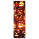 Jack-O-Lanterns Vertical Home Decor Art Print on Real Wood