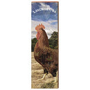 Lakemont Georgia Rooster Sign Home Decor Art Print on Real Wood