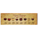 Wine Tasting in Finger Lakes Home Decor Art Print on Real Wood