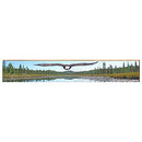 Flying Bald Eagle in Grafton Illinois Home Decor Art Print on Real Wood Each