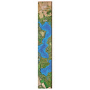 Lake Tippecanoe Map Home Decor Art Print on Real Wood