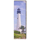 Cape Florida, Florida Lighthouse Wooden Sign | Wall Art Print on Real Wood 