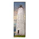 Five Mile Point Lighthouse Home Decor Art Print on Real Wood
