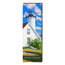 West Chop Lighthouse Home Decor Art Print on Real Wood