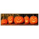 Jack-O-Lanterns Horizontal Home Decor Art Print on Real Wood