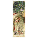 Santa Face Home Decor Art Print on Real Wood