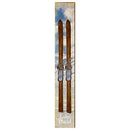 Skis at Lake Placid Home Decor Art Print on Real Wood Each