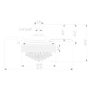42" Broxburne Modern Chrome Downrod Mount Crystal Ceiling Fan with Lighting and Remote Control