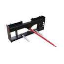 Black metal tool holder with three sticks on a white background