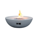 Alora 42-Inch Modern Outdoor Concrete Propane Gas Fire Pit Bowl (SAK51260)