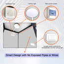 42-Inch One-Person Portable Outdoor Toilet Cabin With Light, Sink And Vent Fan (SAK45672)
