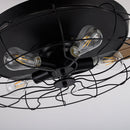 42" Industrial Downrod Mount Ceiling Fan with Lighting and Remote Control